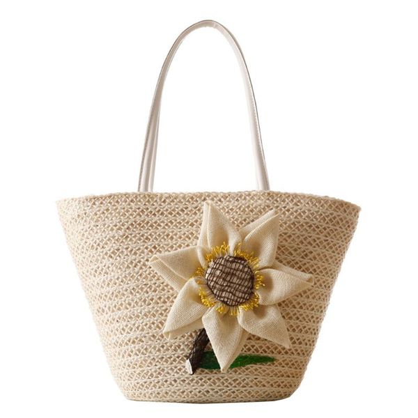 

thinkthendo 2019 straw bags women summer beach bag large tote shoulder handbag boho purse