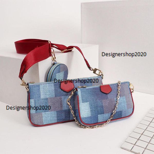 

designer leather bags three bags one price multiple use style fashion woman handbags new luxury bag model m44823