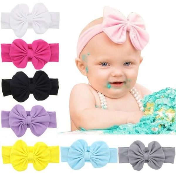 

New Baby Rabbit headbands kids Polka Dots Candy Colors Hair accessories fashion lovely bow kids baby hairband