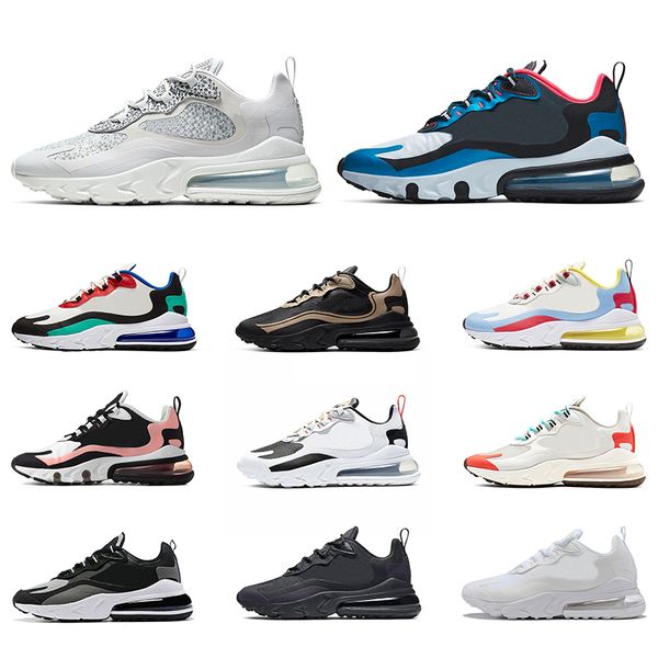 

react safari running shoes men women triple black white bauhaus homegrown optical silver mens trainers sneakers sports size 5.5-11