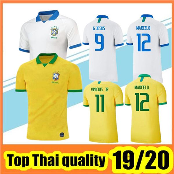 

таиланд бразилия футбол джерси camisa de futebol copa america 2019 2020 бразилия camiseta de fútbol coutinho vinicius джерси футбол, Black;yellow