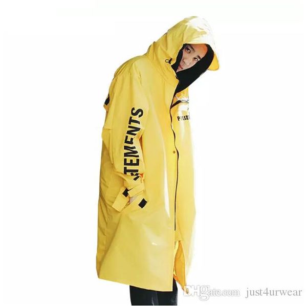 

mens high street rain coat jacket water-proof sunscreen windbreaker women casual loose fashion brand outwear long sleeved, Black;brown