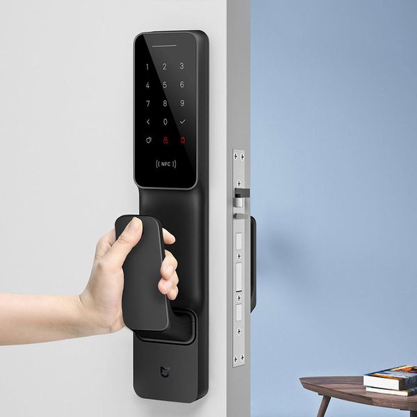 

mijia home smart mi door touch electronic lock live fingerprint unlock door lockdirect plug type c class lock core
