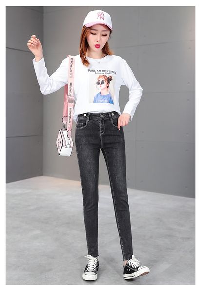 

gray long stretch tight pencil pants, Blue