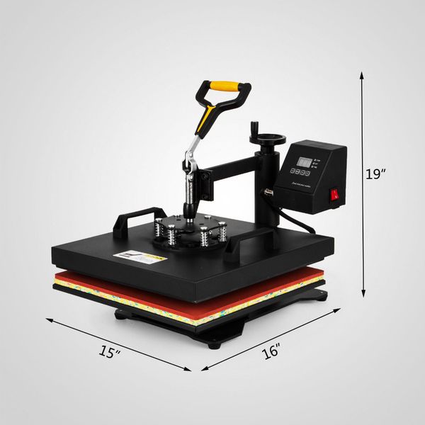 

5in1 30x38cm heat press swing away heat press machines digital