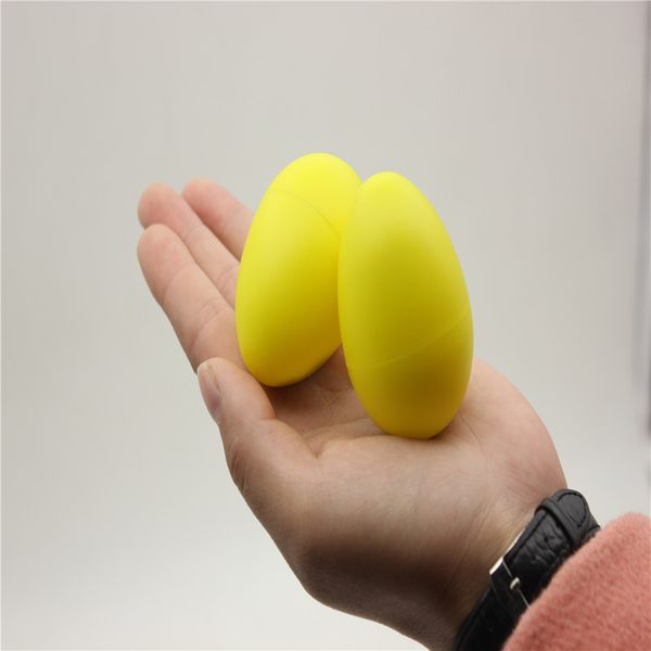 

2pcs solid color baby egg music shaker sand hammer instrument early learning toy percussion rhythm musical instruments