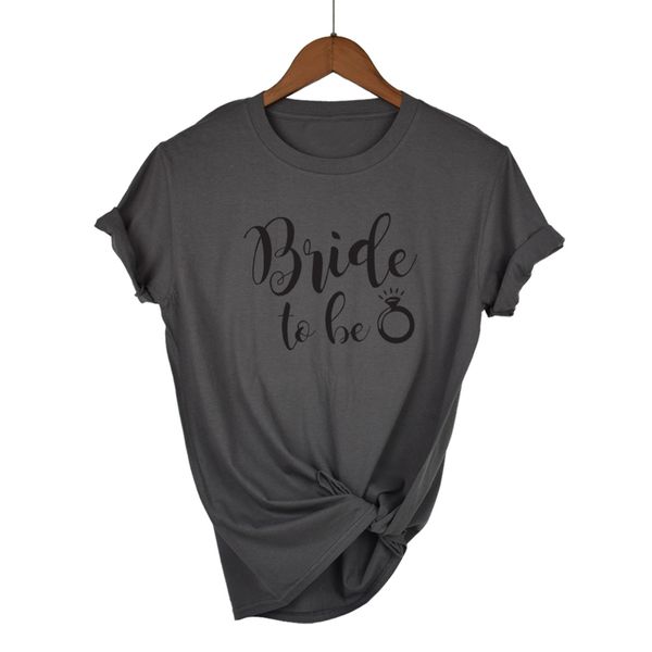 

bride to be bride squad t-shirt romantic gift for her women fashion cotton beautiful tees bridesmaid shirts bachelorette part, White