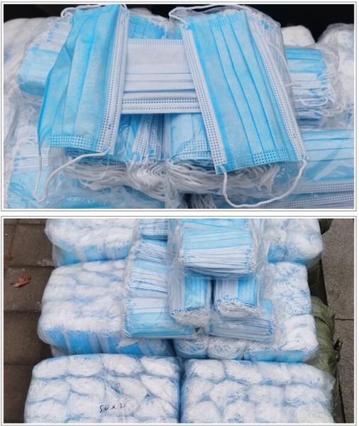 маска бесплатная доставка одноразовые маски для лица 3-слойная антипылевая дышащая маска для лица санитарная мужская и женская маска c05