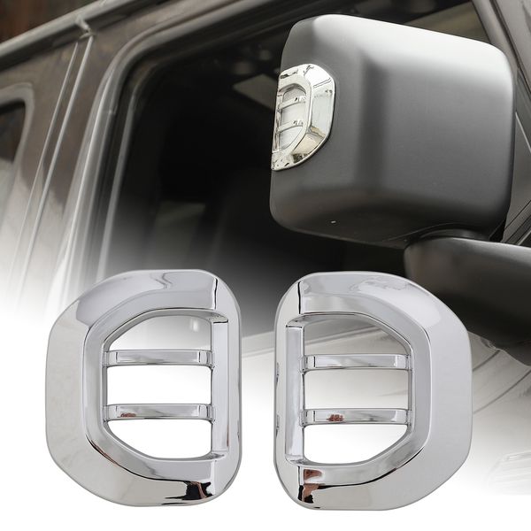 Exterior Chrome espelho retrovisor Ligue Decoração Signal Fit For Jeep Wrangler JL 2018+ Car Acessórios ABS Car Styling