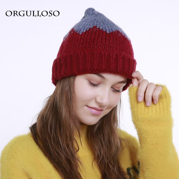 

winter hat women knitted beanies caps thick warm beanies women thick female hat wholesale, Blue;gray
