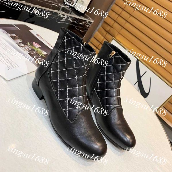 

fashion calfskin boot ankle martin boots women designer shoes lace-ups luxury black leather cowboy booties for women size 35-39