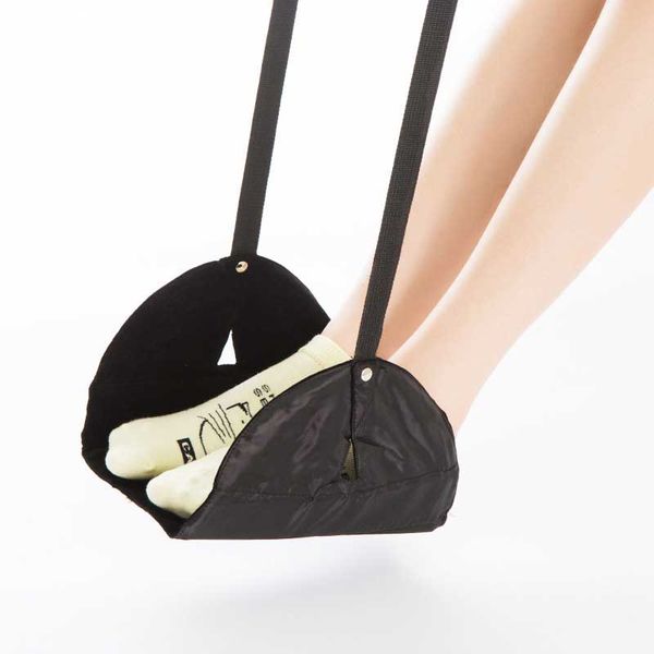 

cozy hanger travel airplane footrest hammock made with memory foam foot resting hammock for travel office siesta