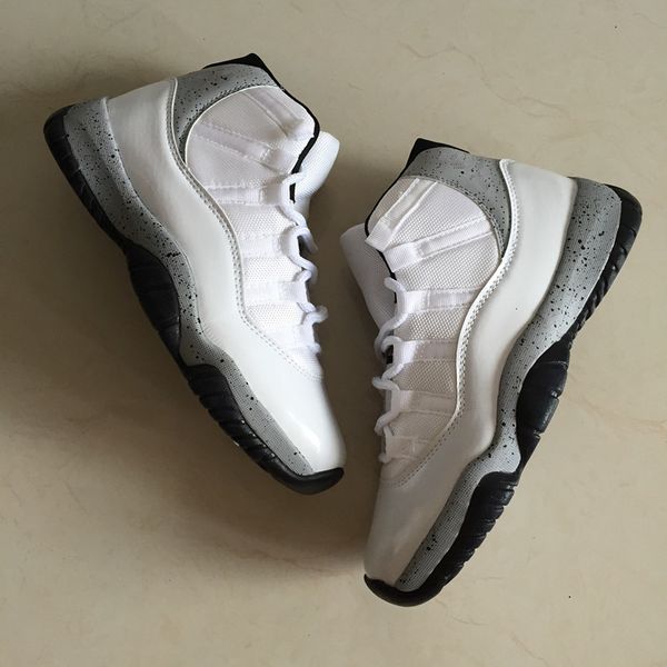 

wholesale 2019 discount new og white grey xi 11s high men basketball shoes outdoor trainers size 7-13