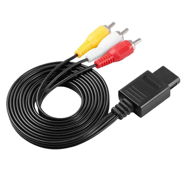 

6ft rca av tv аудио видео стерео кабель шнур для 64 n64 game cube
