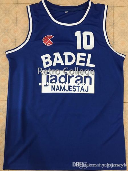 

drazen petrovic badel zagreb city gatorade vintage basketball jersey all size embroidery stitched customize any name and name xs-6xl vest je, Black;blue