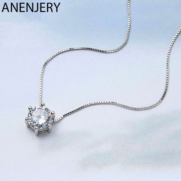 

925 sterling silver necklace six claw aaa cz mosaic zircon choker necklace for women collier valentine's day gift