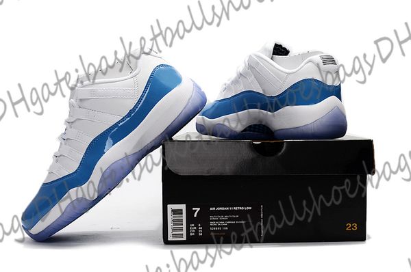 

authentic 11 north carolina blue sneakers classic style basketball shoes designer trainers with socks and boxes factory