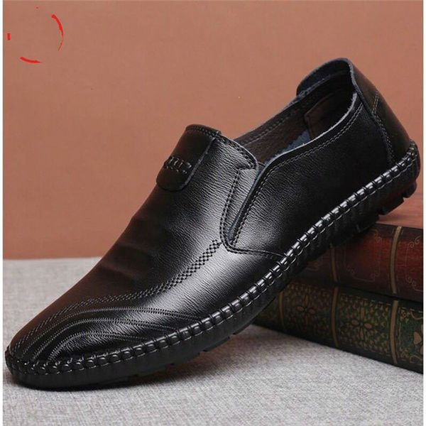 

aecbuy casual shoes men leather men's leather shoes mens casual 7pnxxpb3, Black