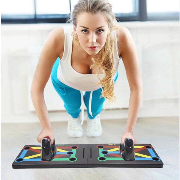 

9 в 1 push up rack board мужчины женщины комплексное фитнес-упражнение push-up стенды бодибилдинг тренировочная система домашнее оборудовани