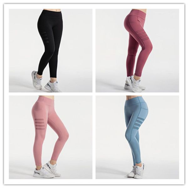 

yoga leggings push up lu yoga pants leggings sport women fitness tights with pocket femme high waist legins joga, White;red