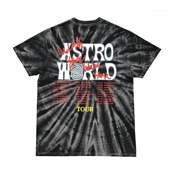 

men designer t shirts travis scott astroworld casual clothes beachwear short sleeve for mens polo shirt, White;black