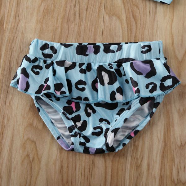 

2020 summer swimwear kids baby girls swimsuit leopard pattern bikini bathing suit swimming costume 6 months-5 years, White
