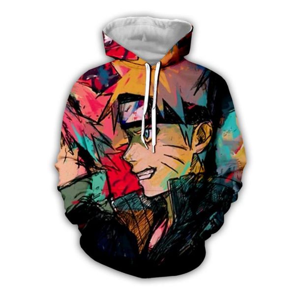 

2020 мода мужская одежда мужская престижное дизайнер балахон streetwear наруто 3d напечатаны oversized толстовки для мужчин 5xl толстовка го, Black