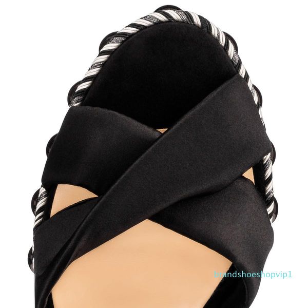 

brands red bottom levantinana wedge sandal wedge flower printed,black ankle strap wedges pumps women high heels party wedding