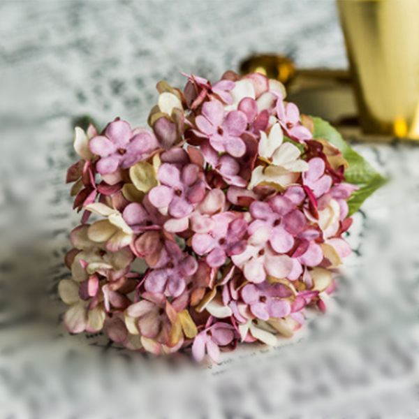 

1 bouquet artificial fake peony silk flower bridal hydrangea wedding party dÃ©cor