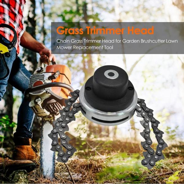 

universal lawnmower chain cutter head chain brush cutter type lawn mower head for garden lawn mower tool parts