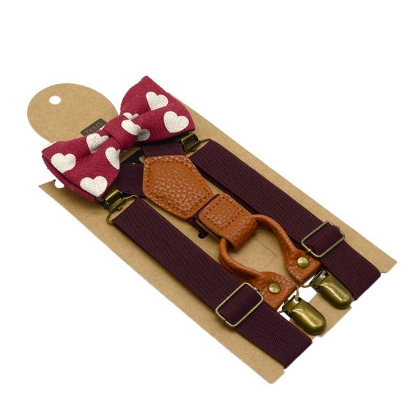 

2019 new children cartoon suspenders baby boys girls lovely suspenders clip-on y-back braces elastic kids suspenders gift, Red;brown