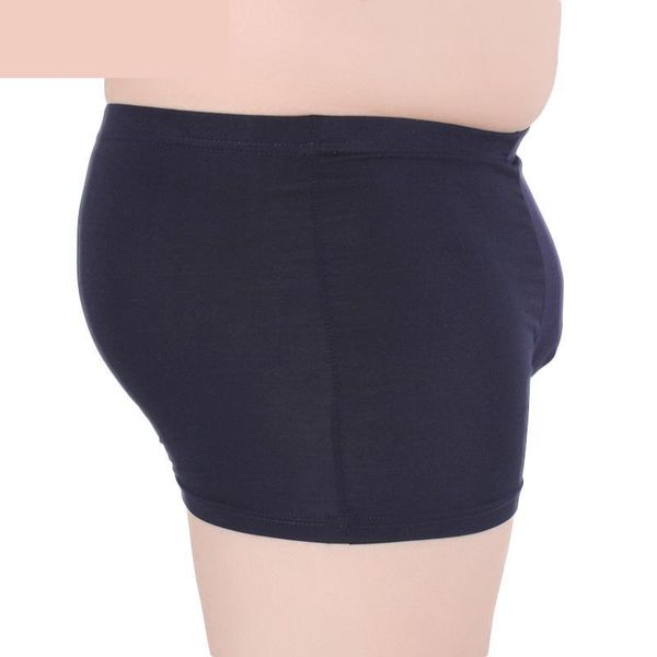 

two pieces new wholesale soft comfortable bamboo fiber plain boxer men men's underwear five colour plus szie 7xl 8xl 9xl, Black;white