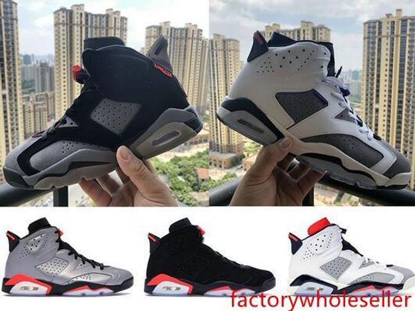 

reflect silver jumpman 6 6s mens basketball shoes psg black infrared flight nostalgia unc cny black cat oreo men sneakers 40-47