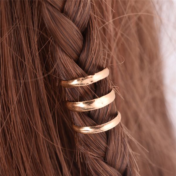 2 PCS 1.5 CM Regolabile Dreadlock Perline Tubo Anello per Trecce Capelli Perline Braid Cuff Clip Carino