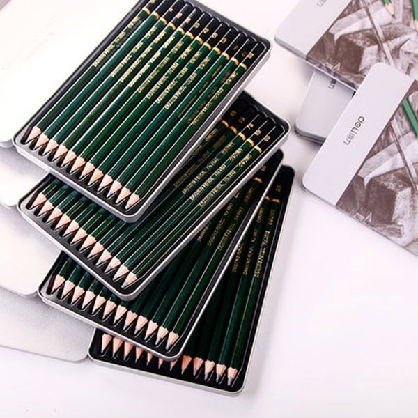 

deli sketch pencil set professional students use painting art supplies brush 2b4b8b beginner sketch pencil combination