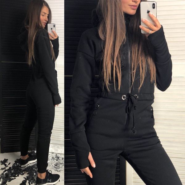 

fall 2019 slim women's suit jumpsuit, Gray