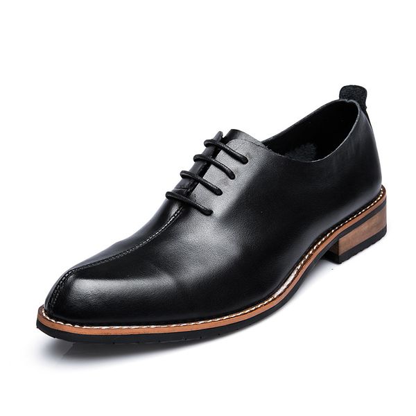 

oxford shoes men black groom wedding fashion footwear anti-slip business dress male shoes wearable genuine leather shoes men
