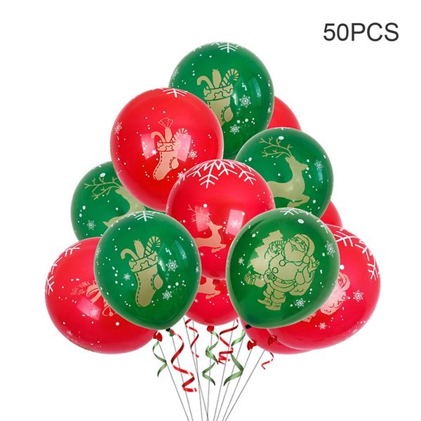 

bronzing christmas balloons kit red and green latex balloons confetti for xmas party decoration 12 inches