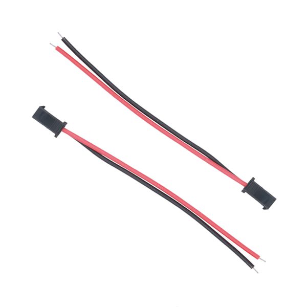 Freeshipping 500 Pair / muito SM 2P 2 Pinos Homem para Mulher conector com cabo de fio total 20CM por LED