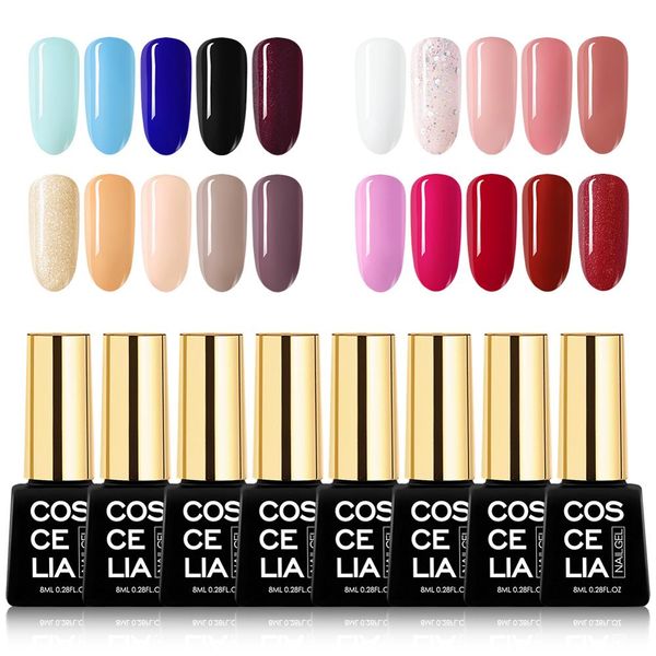 

coscelia nail gel polish hybrid varnish for nail art semi permanent uv gel polish set for manicure soak off varnishes