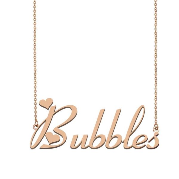 

bubbles name necklace, custom name necklace for women girls friends birthday wedding christmas mother days gift, Silver