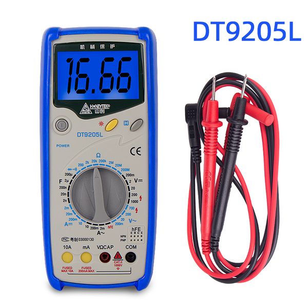 

honeytek tester digital multimeter profesional tester esr set of probes lcd backlight indicator transistor measurement data hold