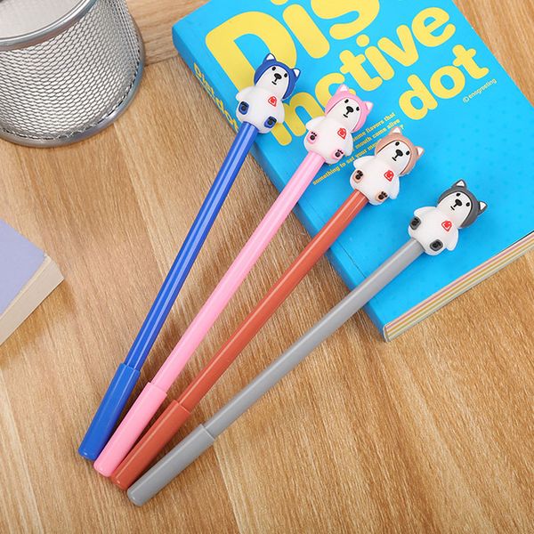 

cute dog animal gel pen 0.5mm black children writing pen office eexamination limited office material school supplies wholesale e-packet