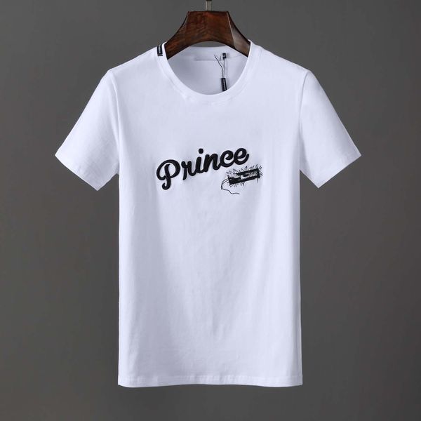 

fashio мужчины хлопок майка мужская одежда прочь футболки круглый воротник человек tops лето с коротким рукавом черный белый письмо рубашки, White;black