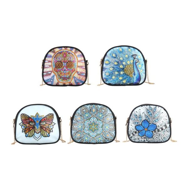 

diy цветок специальный ромбовидной картина цепь кожи crossbody сумка