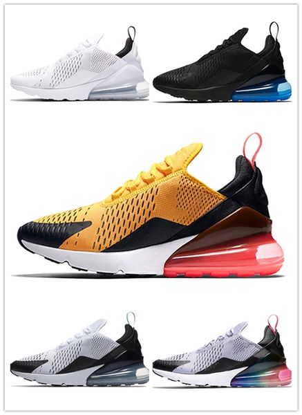 

2019 kids athletic shoes children 27c basketball shoes wolf grey 270s toddler sport rainbow boy girl toddler hiking jogging playing sneakers, Black