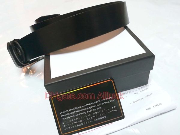 

fashion genuine leather designer belts for men luxury mens and womens belt smooth big buckle men women belts g, Black;brown