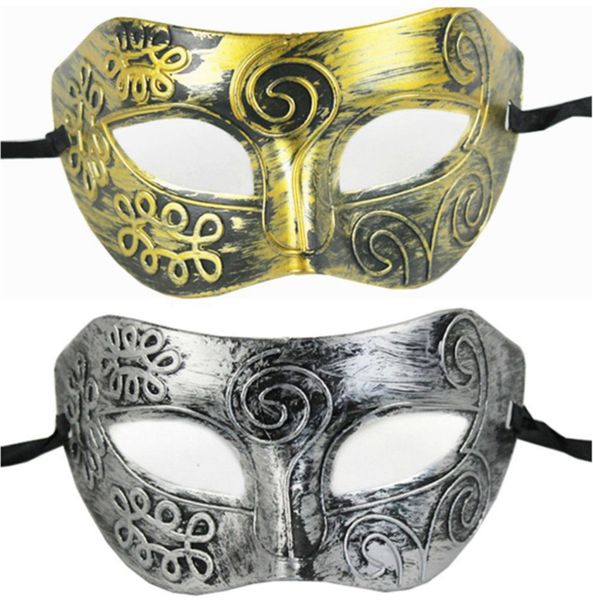 Máscaras de baile de máscaras de plástico romano cavaleiro máscara homens e máscaras de cosplay das mulheres favores do partido vestir-se