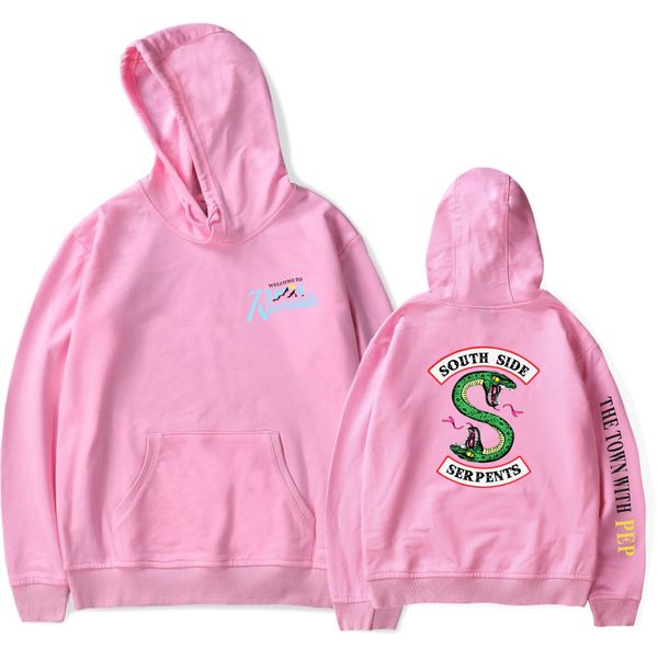 

осень зима tide mens конструктора толстовка riverdale unisex пуловер хлопок hoodie с капюшоном свитера повседневного lovers кофтой оптового, Black