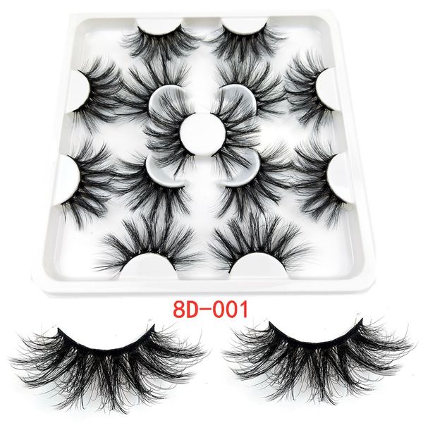 

new 7 pairs 25mm fake mink eyelashes false eyelashes natural dramatic volume eyelash extension fake eyelashes makeup tool